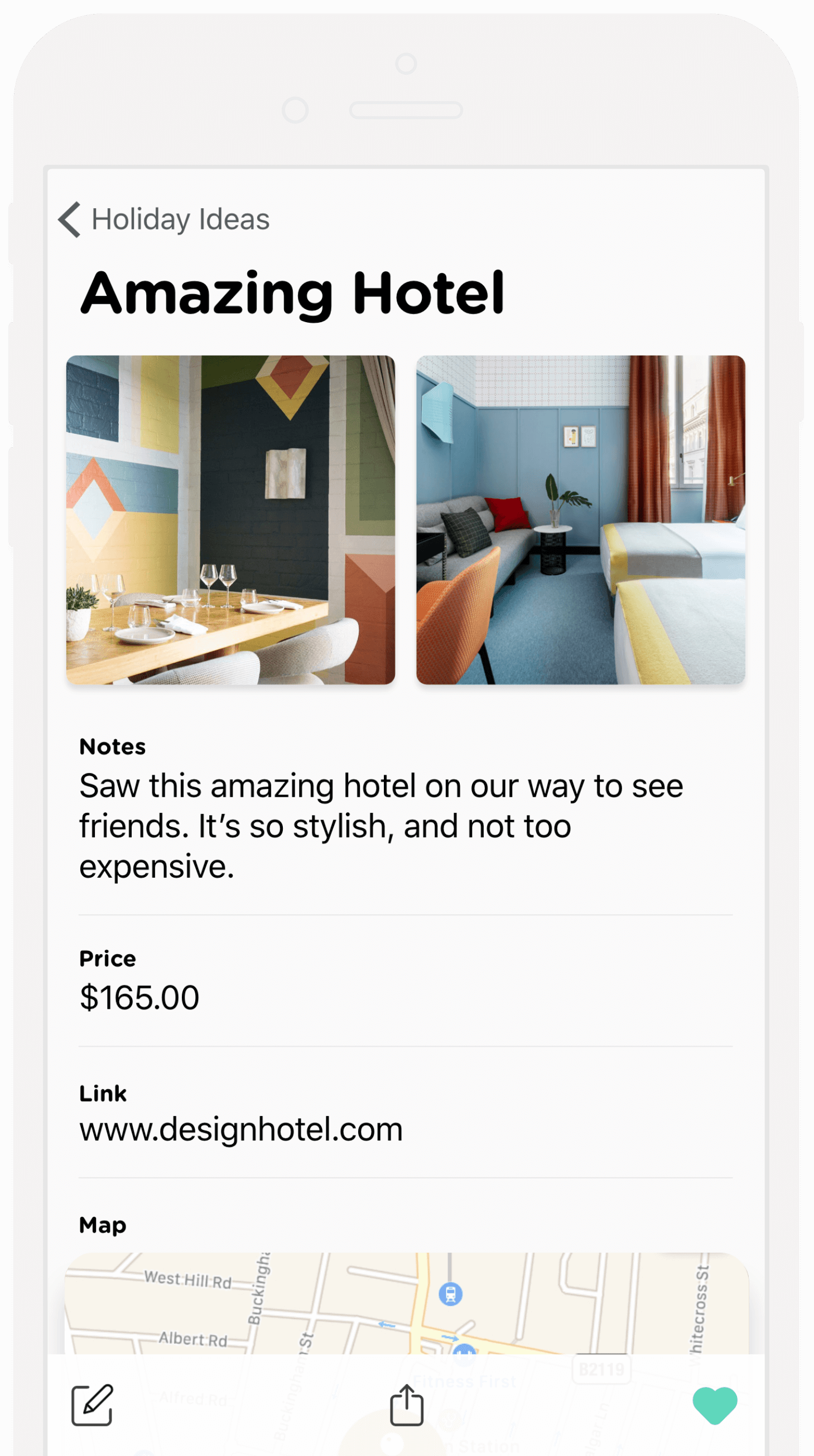 tag pictures with with notes, price, vendor and location details